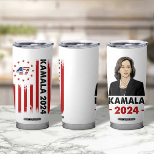 Kamala 2024 Tumbler Cup 47th President USA America 2024 Election Flag TB10 Print Your Wear