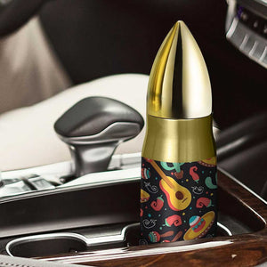 Mexican Bullet Tumbler Hot Sombrero Cactus Guitar Black Mexican Fiesta Cinco De Mayo TB10 Print Your Wear