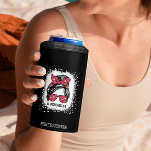 Lunch Lady Life 4 in 1 Can Cooler Tumbler Messy Hair Woman TB10 Print Your Wear