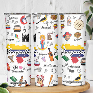 Venezuela Skinny Tumbler I Am a Proud Venezuelan Venezolanos Travel Mug TB10 Print Your Wear