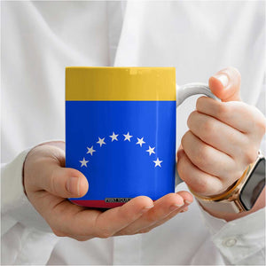 Venezuelan Girl Coffee Mug Messy Bun Venezuela Flag Heritage Venezuelan Women Girls TB10 Print Your Wear