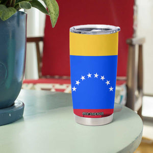 Venezuelan Girl Tumbler Cup Messy Bun Venezuela Flag Heritage Venezuelan Women Girls TB10 Print Your Wear
