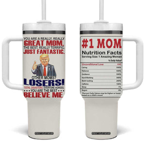 Mom Gifts Tumbler With Handle Christmas Mother Birthday Gift from Daughter Son TB10 One Size: 40 oz White Print Your Wear