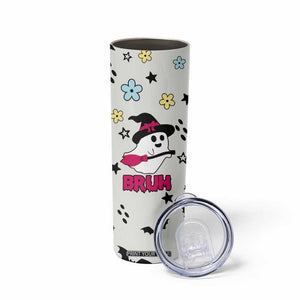 Little Ghost Ice Coffee Skinny Tumbler Halloween Boo Spooky Ghost Travel Cup TB10 Print Your Wear