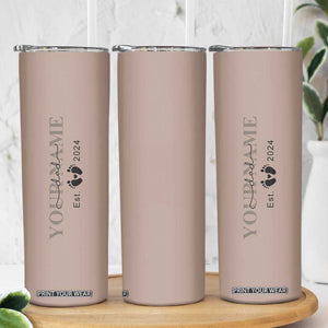 Personalized New Dad Skinny Tumbler Est 2024 Pregnancy Reveal First Time Dad Gift TB10 Print Your Wear