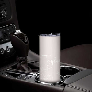 Personalized Wildflower Floral Skinny Tumbler Custom Name Flower Mothers Day Gift From Daughter Son TB10 Print Your Wear