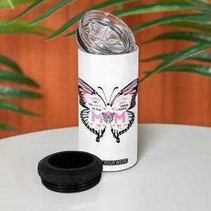 Gift For Mom 4 in 1 Can Cooler Tumbler Butterfly Thank You Mothers Day Gift I Love You Mom TB10 Print Your Wear