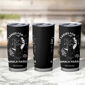 Cat Ladies for Kamala Harris 2024 Tumbler Cup Halloween Witchy Vibes TB10 Print Your Wear