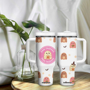 Pantasmas Mexican Halloween Tumbler With Handle Spanish Latina Ghost Pan Dulce TB10 Print Your Wear