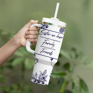 Sister in Law Gifts from Sister Tumbler With Handle Bridal Shower Wedding Gifts For Future SIL TB10 Print Your Wear