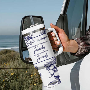 Sister in Law Gifts from Sister Tumbler With Handle Bridal Shower Wedding Gifts For Future SIL TB10 Print Your Wear