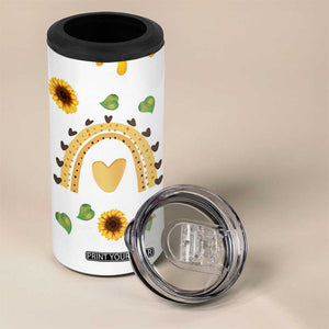 Sister Gifts 4 in 1 Can Cooler Tumbler Send Love To My Sister Missing You Sunflower TB10 Print Your Wear