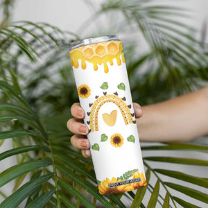 Sister Gifts Skinny Tumbler Send Love To My Sister Missing You Sunflower TB10 Print Your Wear