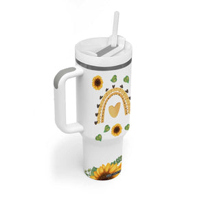 Sister Gifts Tumbler With Handle Send Love To My Sister Missing You Sunflower TB10 Print Your Wear