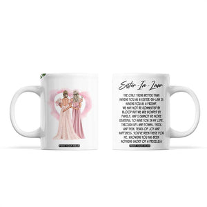 Sister in Law Gifts Coffee Mug Sis Engagement Wedding Gift TB10 White Print Your Wear