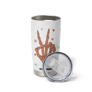 Sister Gift Tumbler Cup Being My Sister Is The Only Gift You Need Sarcastic Groovy Flowers TB10 Print Your Wear