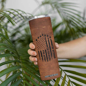 Veteran Gifts Skinny Tumbler Veterans Army Navy Air Force Marine Corps TB10 Print Your Wear