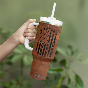 Veteran Gifts Tumbler With Handle Veterans Army Navy Air Force Marine Corps TB10 Print Your Wear