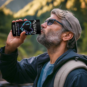 Suicide Prevention Awareness 4 in 1 Can Cooler Tumbler Teal Purple Semicolon Butterfly Not All Wounds Are Visible Mental Health TB10 Print Your Wear