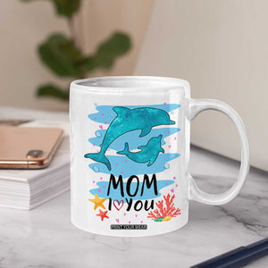 Gifts for Mom Birthday Coffee Mug I Love You Mom Cute Mothers Day Present TB10 Print Your Wear