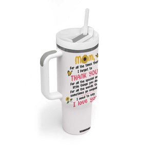 Mom Gifts From Kids Tumbler With Handle Mothers Day Gifts Remember I Love You Mom Sunflower TB10 Print Your Wear