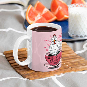 Crazy Chicken Lady Coffee Mug Funny Farmhouse Garden Animal Lover Gifts TB10 Print Your Wear