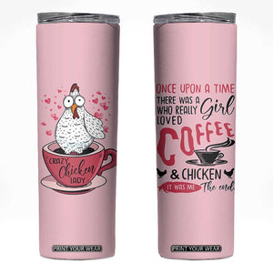 Crazy Chicken Lady Skinny Tumbler Funny Farmhouse Garden Animal Lover Gifts TB10 Pink Print Your Wear