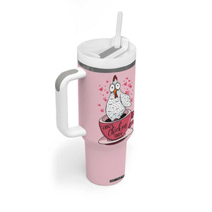 Crazy Chicken Lady Tumbler With Handle Funny Farmhouse Garden Animal Lover Gifts TB10 Print Your Wear
