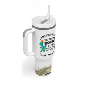 Funny Brother Gifts Tumbler With Handle I Smile Because You Are My Brothers Camo TB10 Print Your Wear