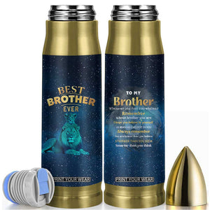 Best Brother Ever Bullet Tumbler Brothers Adult Big Brother Gifts Lion TB10 Navy Print Your Wear