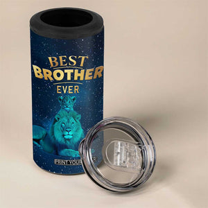 Best Brother Ever 4 in 1 Can Cooler Tumbler Brothers Adult Big Brother Gifts Lion TB10 Print Your Wear