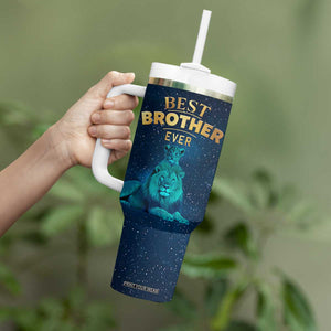 Best Brother Ever Tumbler With Handle Brothers Adult Big Brother Gifts Lion TB10 Print Your Wear