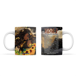 Bible Emergency Numbers Coffee Mug Bible Verse Religious Gifts For Afro Women TB10 Black Print Your Wear
