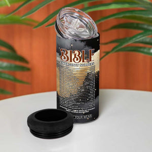 Bible Emergency Numbers 4 in 1 Can Cooler Tumbler Bible Verse Religious Gifts For Afro Women TB10 Print Your Wear