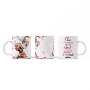 African American Gifts For Women Coffee Mug Cherry Blossom Flowers Bible Verse Religious Gifts For Afro Women TB10 Print Your Wear