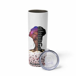 Christian Gifts For Afro Women Skinny Tumbler You Are Bible Verse Religious Gifts Leopard TB10 Print Your Wear