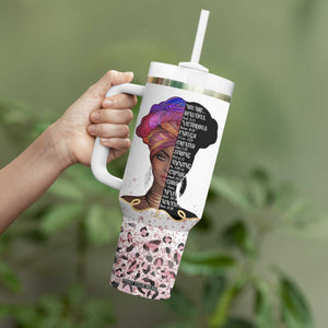 Christian Gifts For Afro Women Tumbler With Handle You Are Bible Verse Religious Gifts Leopard TB10 Print Your Wear