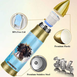 Christian Gifts for Black Women Bullet Tumbler African American Afro Black Girl Encouragement Religious Gift TB10 Print Your Wear