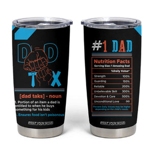 Dad Tax Tumbler Cup Funny Birthday Christmas Gift For Men Stepdad Bonus Dad Uncle TB10 Black Print Your Wear