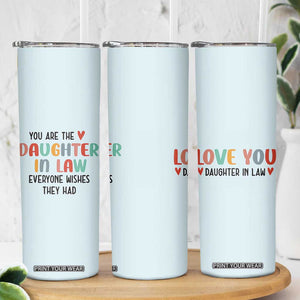 Love Gifts For Daughter In Law Skinny Tumbler Wedding Day Gift From Mother In Law TB10 Print Your Wear