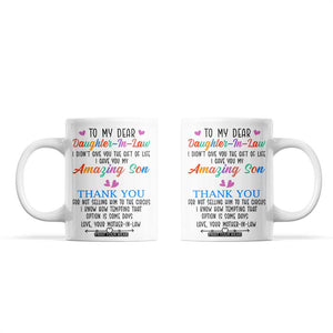 Gifts For Daughter In Law Coffee Mug Funny Wedding Day Gift From Mother In Law TB10 White Print Your Wear