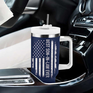 My Son In Law Is My Favorite Child Tumbler With Handle Funny Gift For Mother-in-Law Father-in-Law USA Flag TB10 Print Your Wear