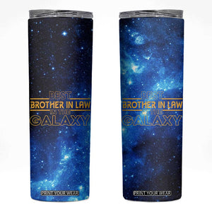 Best Brother In Law Gifts Skinny Tumbler Christmas Birthday Fathers Day Gift From Sister Galaxy TB10 Galaxy Print Your Wear