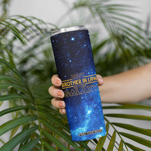 Best Brother In Law Gifts Skinny Tumbler Christmas Birthday Fathers Day Gift From Sister Galaxy TB10 Print Your Wear