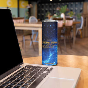 Best Brother In Law Gifts Skinny Tumbler Christmas Birthday Fathers Day Gift From Sister Galaxy TB10 Print Your Wear