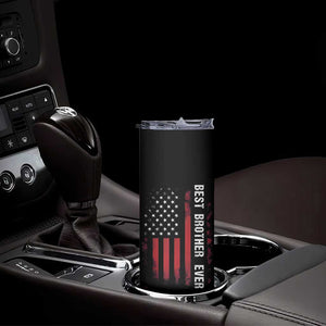 Best Brother Ever Skinny Tumbler Retro US Flag Gifts From Sisters Siblings TB10 Print Your Wear