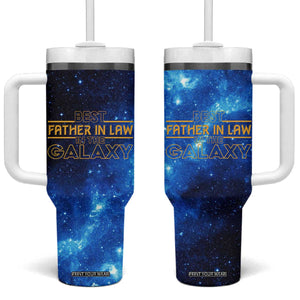 Father-In-Law Gifts Tumbler With Handle Best Father In Law In The Galaxy TB10 One Size: 40 oz Galaxy Print Your Wear