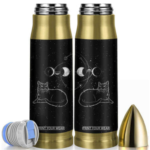 Black Cat Bullet Tumbler Cat Lover Gifts For Women Funny Goth Witch Gothic TB10 Black Print Your Wear