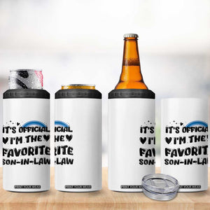 Son In Law Gifts 4 in 1 Can Cooler Tumbler Its Official Im The Favorite SIL Wedding Gift From MIL TB10 Print Your Wear