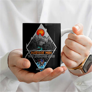 Outdoor Man Coffee Mug Fishing Camping Mountain Nature Hiking Camp Lover Gift TB10 Print Your Wear